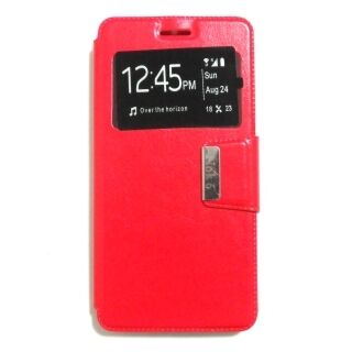 Capa Flip Nokia 6 C/ Apoio e Janela - Vermelho