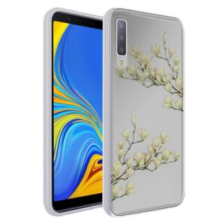 Capa Gel Floral Samsung A7 2018 - Magnólia 