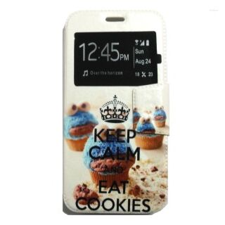 Capa Flip Samsung Galaxy A5 2017 C/ Apoio e Janela - Cookies
