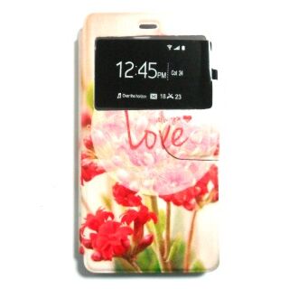 Capa Flip Huawei P9 Lite C/ Apoio e Janela - Love