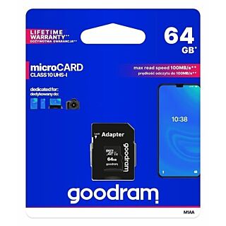 Cartão de Memória Goodram Micro SDHC 64GB