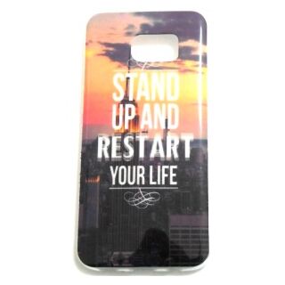 Capa Gel Fashion Samsung Galaxy S7 Edge - Stand Up and Restart Your Life