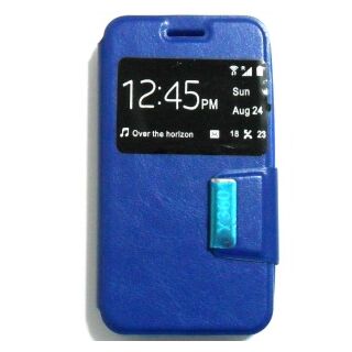 Capa Flip Huawei Y360 | Y3 C/ Apoio e Janela - Azul