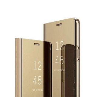 Flip Case Clear View Samsung Galaxy A20 / A30 - Dourado