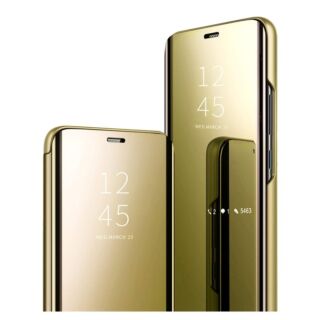 Flip Case Clear View Samsung Galaxy J4 2018 - Dourado