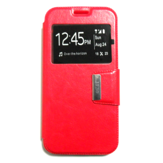 Capa Flip Samsung Galaxy J7 2017 C/ Apoio e Janela - Vermelho