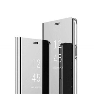 Flip Case Clear View Samsung Galaxy A6 Plus 2018 - Prateado