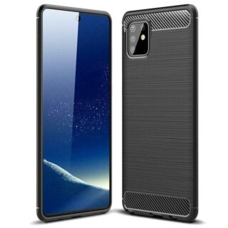 Capa Samsung Galaxy S10 Lite Efeito Carbono - Preto