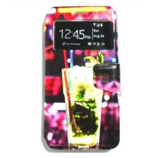 Capa Flip Huawei P8 Lite 2017 C/ Apoio e Janela - Drink