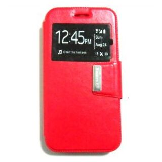Capa Flip Vodafone Smart E8 C/ Apoio e Janela - Vermelho