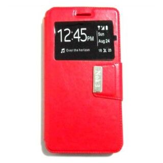 Capa Flip Nokia 3 C/ Apoio e Janela - Vermelho